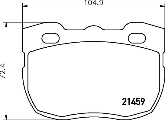 Mintex MLB115 - Тормозные колодки, дисковые, комплект autospares.lv