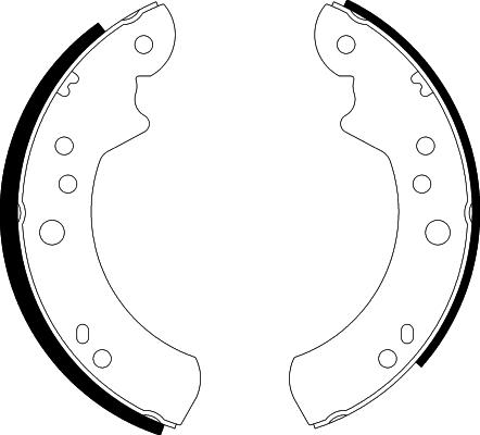 Mintex MLR64T - Комплект тормозных колодок, барабанные autospares.lv