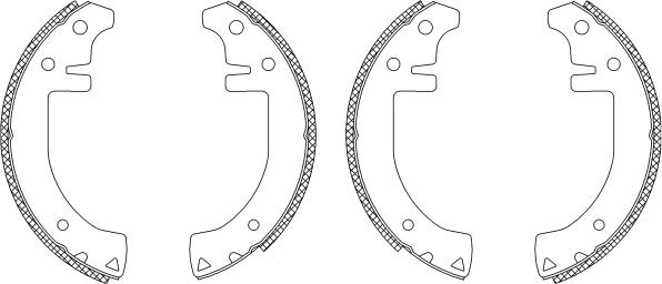 Mintex MSK037 - Комплект тормозных колодок, барабанные autospares.lv