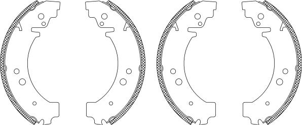 Mintex MSK026 - Комплект тормозных колодок, барабанные autospares.lv