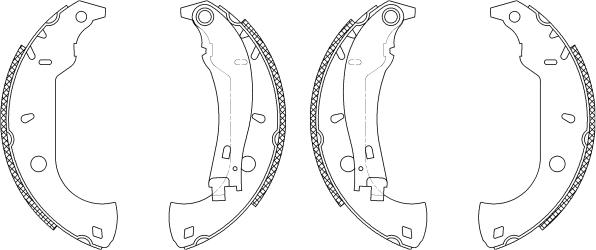 Mintex MSK197 - Комплект тормозных колодок, барабанные autospares.lv