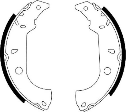 Mintex MSK146 - Комплект тормозных колодок, барабанные autospares.lv