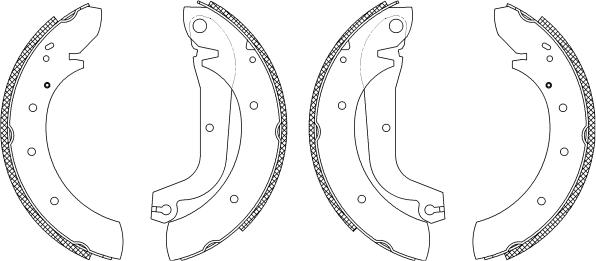 Mintex MSK165 - Комплект тормозных колодок, барабанные autospares.lv