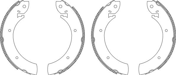 Mintex MSK171 - Комплект тормозных колодок, барабанные autospares.lv