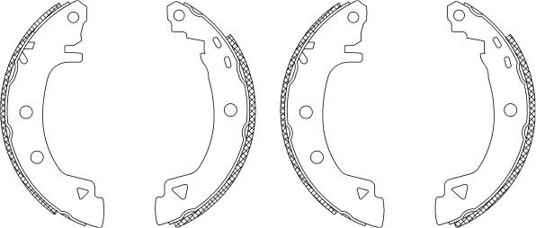 Mintex MSK213 - Комплект тормозных колодок, барабанные autospares.lv