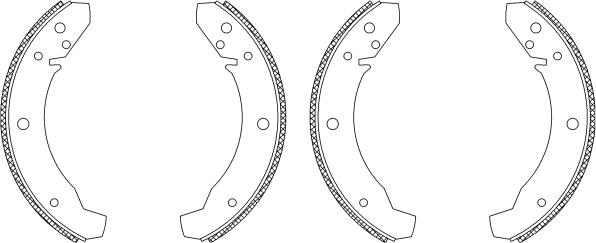 Mintex MSK281 - Комплект тормозных колодок, барабанные autospares.lv