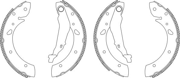 Mintex MSK229 - Комплект тормозных колодок, барабанные autospares.lv