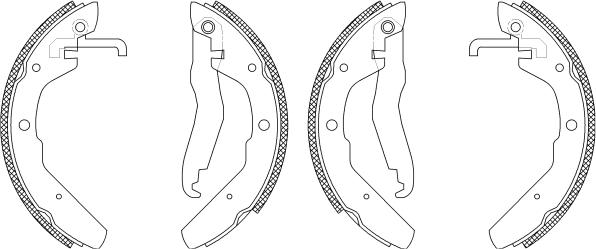 Mintex MSK274 - Комплект тормозных колодок, барабанные autospares.lv