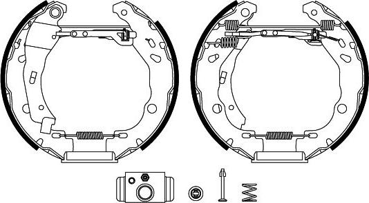 Mintex MSP414 - Комплект тормозных колодок, барабанные autospares.lv