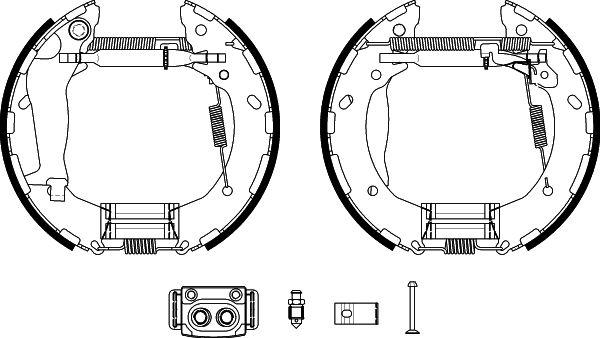 Mintex MSP416 - Комплект тормозных колодок, барабанные autospares.lv