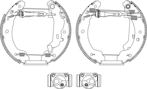 Mintex MSP098 - Комплект тормозных колодок, барабанные autospares.lv