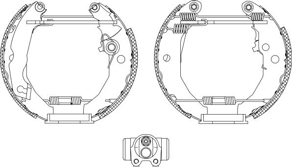 Mintex MSP050 - Комплект тормозных колодок, барабанные autospares.lv