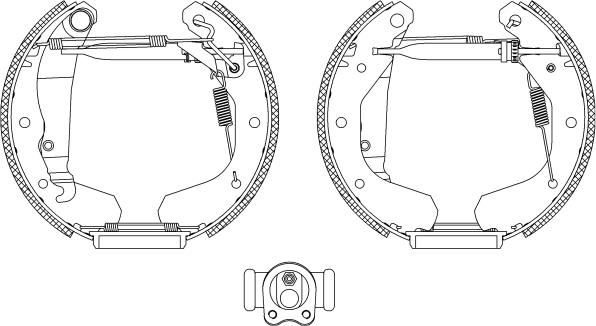 Mintex MSP052 - Комплект тормозных колодок, барабанные autospares.lv