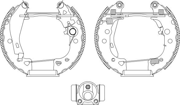 Mintex MSP064 - Комплект тормозных колодок, барабанные autospares.lv