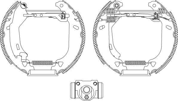 Mintex MSP019 - Комплект тормозных колодок, барабанные autospares.lv