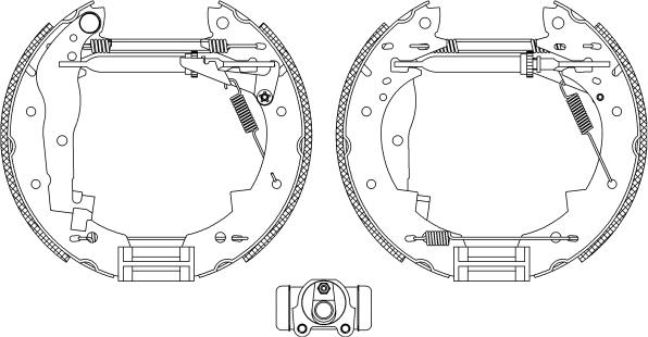 Mintex MSP089 - Комплект тормозных колодок, барабанные autospares.lv