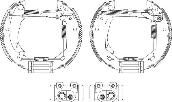 Mintex MSP085 - Комплект тормозных колодок, барабанные autospares.lv