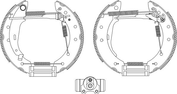 Mintex MSP088 - Комплект тормозных колодок, барабанные autospares.lv