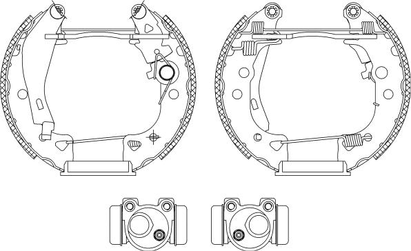 Mintex MSP082 - Комплект тормозных колодок, барабанные autospares.lv