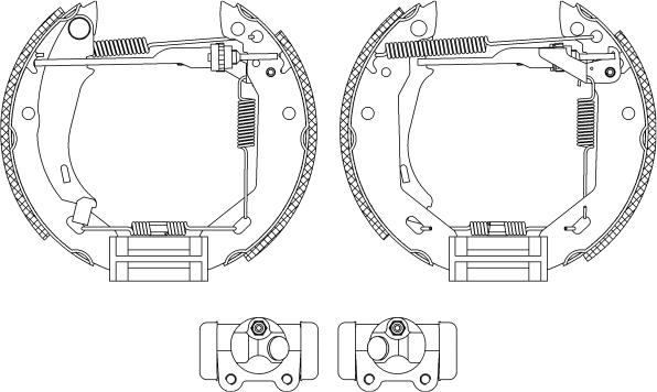 Mintex MSP034 - Комплект тормозных колодок, барабанные autospares.lv