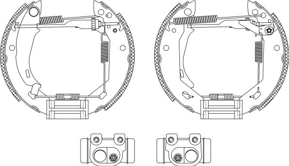 Mintex MSP030 - Комплект тормозных колодок, барабанные autospares.lv