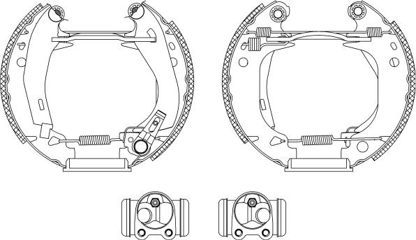 Mintex MSP033 - Комплект тормозных колодок, барабанные autospares.lv