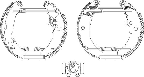 Mintex MSP025 - Комплект тормозных колодок, барабанные autospares.lv