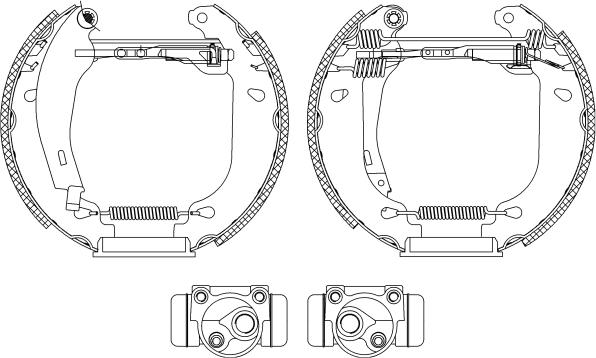 Mintex MSP079 - Комплект тормозных колодок, барабанные autospares.lv