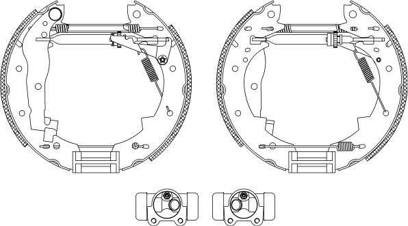 Mintex MSP071 - Комплект тормозных колодок, барабанные autospares.lv