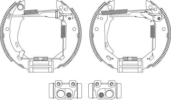 Mintex MSP073 - Комплект тормозных колодок, барабанные autospares.lv