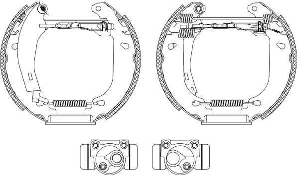 Mintex MSP072 - Комплект тормозных колодок, барабанные autospares.lv