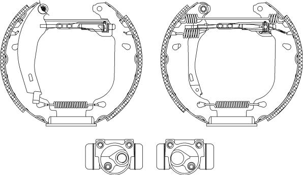 Mintex MSP077 - Комплект тормозных колодок, барабанные autospares.lv