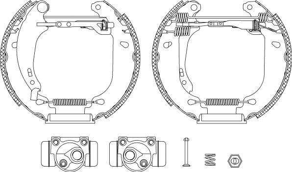 Mintex MSP199 - Комплект тормозных колодок, барабанные autospares.lv