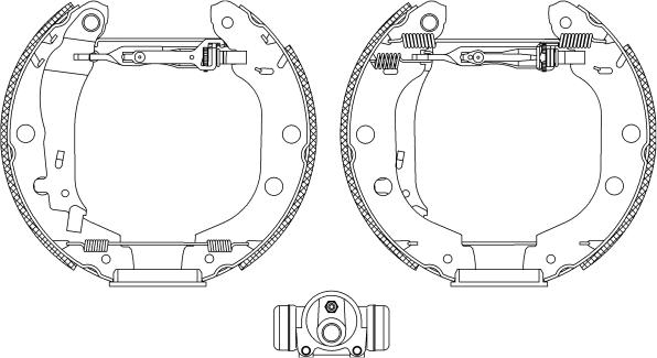 Mintex MSP198 - Комплект тормозных колодок, барабанные autospares.lv