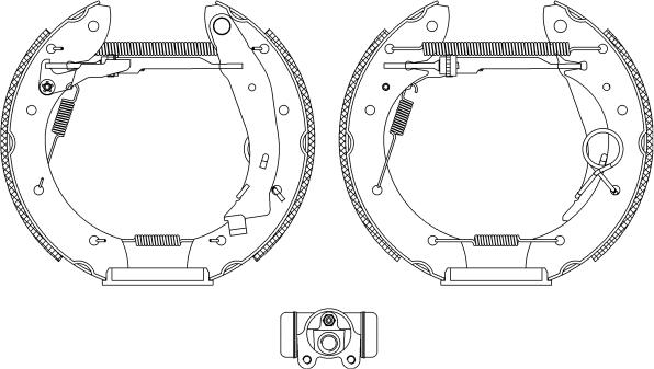 Mintex MSP140 - Комплект тормозных колодок, барабанные autospares.lv