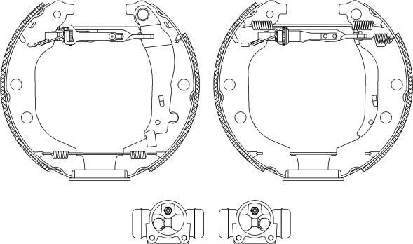 Mintex MSP141 - Комплект тормозных колодок, барабанные autospares.lv