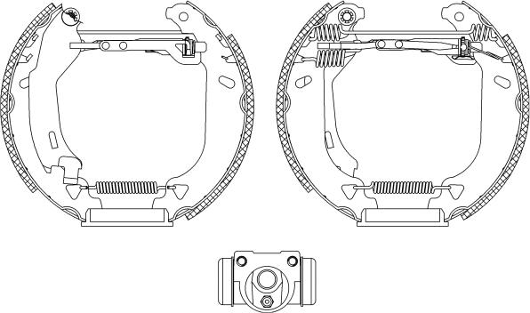 Mintex MSP108 - Комплект тормозных колодок, барабанные autospares.lv