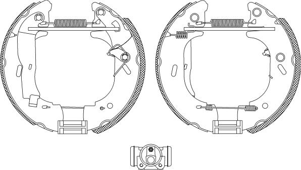 Mintex MSP115 - Комплект тормозных колодок, барабанные autospares.lv