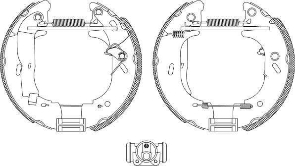 Mintex MSP116 - Комплект тормозных колодок, барабанные autospares.lv