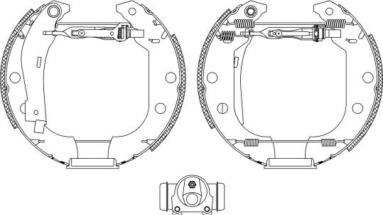 Mintex MSP180 - Комплект тормозных колодок, барабанные autospares.lv