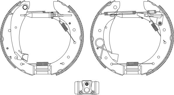 Mintex MSP128 - Комплект тормозных колодок, барабанные autospares.lv