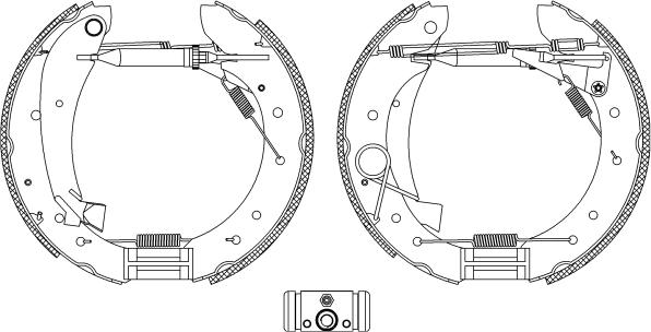 Mintex MSP306 - Комплект тормозных колодок, барабанные autospares.lv