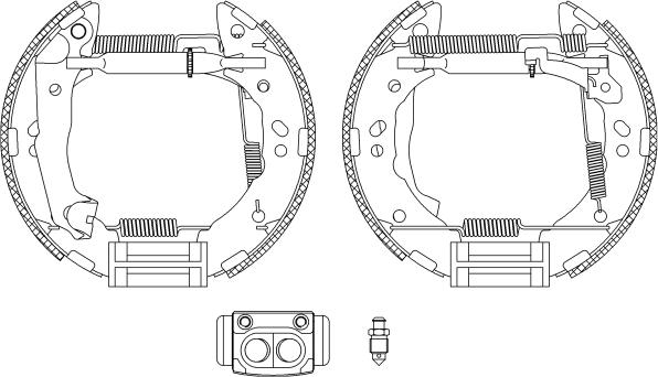 Mintex MSP319 - Комплект тормозных колодок, барабанные autospares.lv