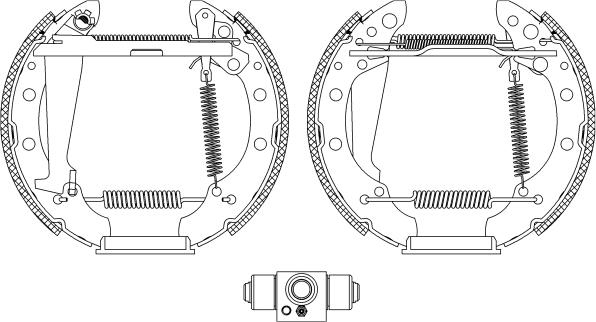 Mintex MSP315 - Комплект тормозных колодок, барабанные autospares.lv