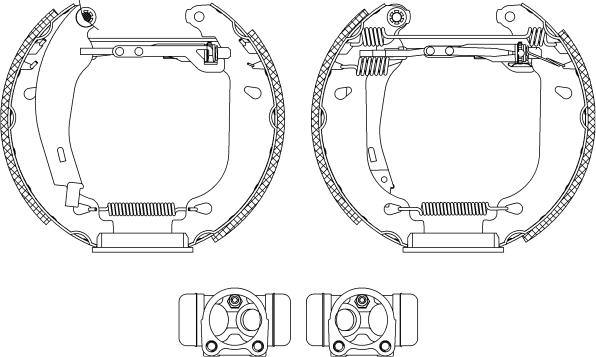 Mintex MSP310 - Комплект тормозных колодок, барабанные autospares.lv