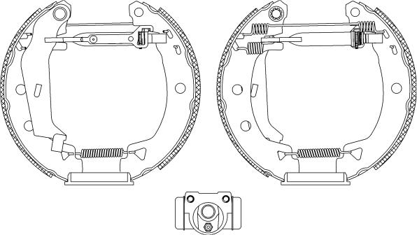 Mintex MSP311 - Комплект тормозных колодок, барабанные autospares.lv