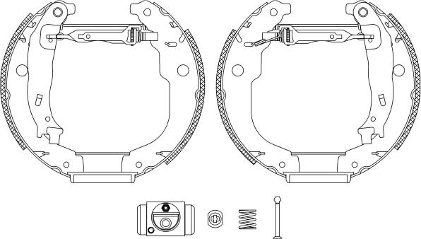 Mintex MSP333 - Комплект тормозных колодок, барабанные autospares.lv