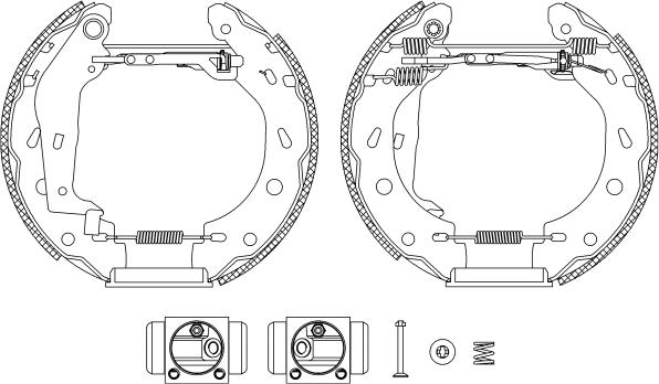 Mintex MSP332 - Комплект тормозных колодок, барабанные autospares.lv