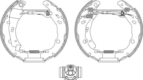 Mintex MSP326 - Комплект тормозных колодок, барабанные autospares.lv