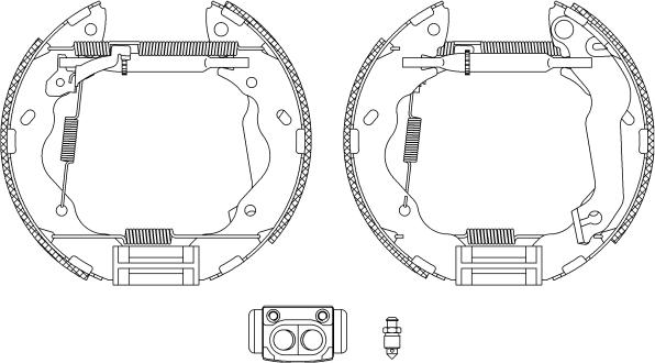 Mintex MSP320 - Комплект тормозных колодок, барабанные autospares.lv